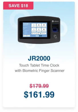 jr2000 touch tablet time clock with fingerprint scanner jr2000 touch tablet time clock with fingerprint scanner