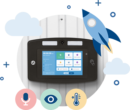 uAttend DR2000 Touch-Free Voice Control &
Facial Recognition Time Clock uAttend DR2000 Touch-Free Voice Control &
Facial Recognition Time Clock